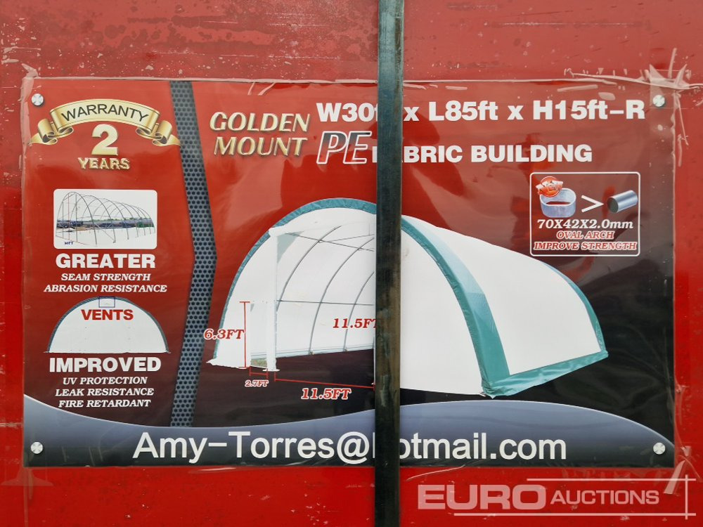 Unused 30x85x15 Dome Storage Shelter - Wohncontainer: das Bild 2 Unused 30x85x15 Dome Storage Shelter - Wohncontainer: das Bild 2