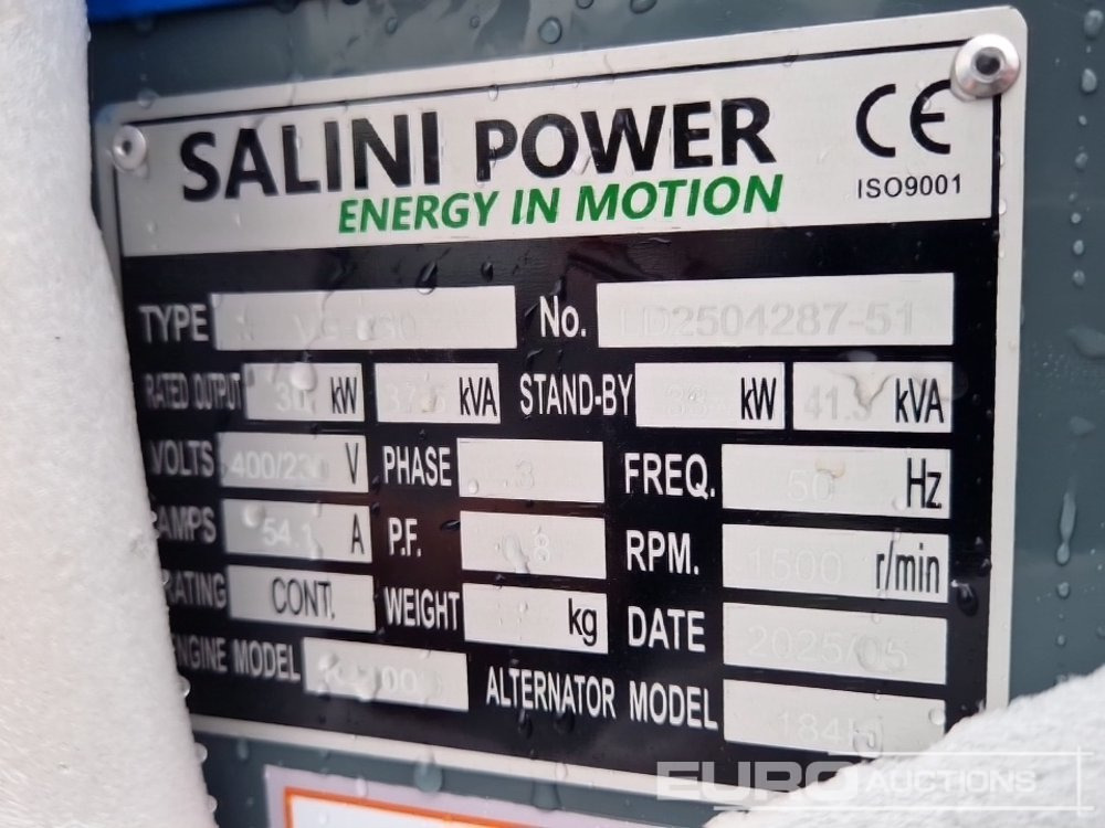 Stromgenerator Unused Salini 30kVA Static Generator: das Bild 16