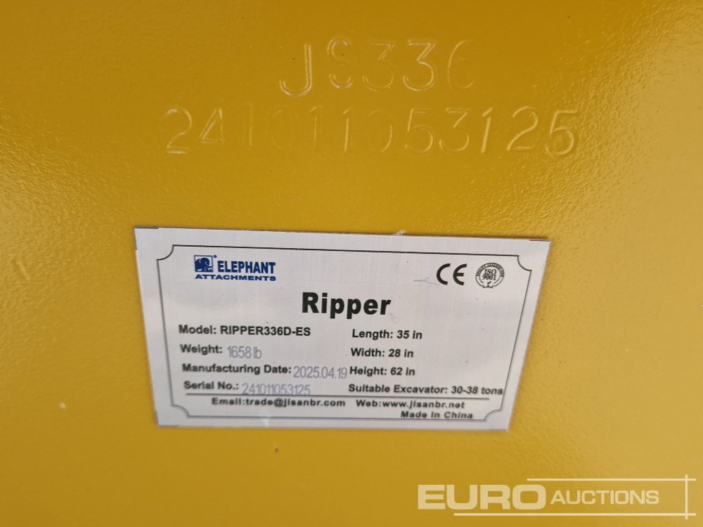 NEU: Aufreißer für Bagger Unused 2025 Elephant  RIPPER336D-ES: das Bild 6