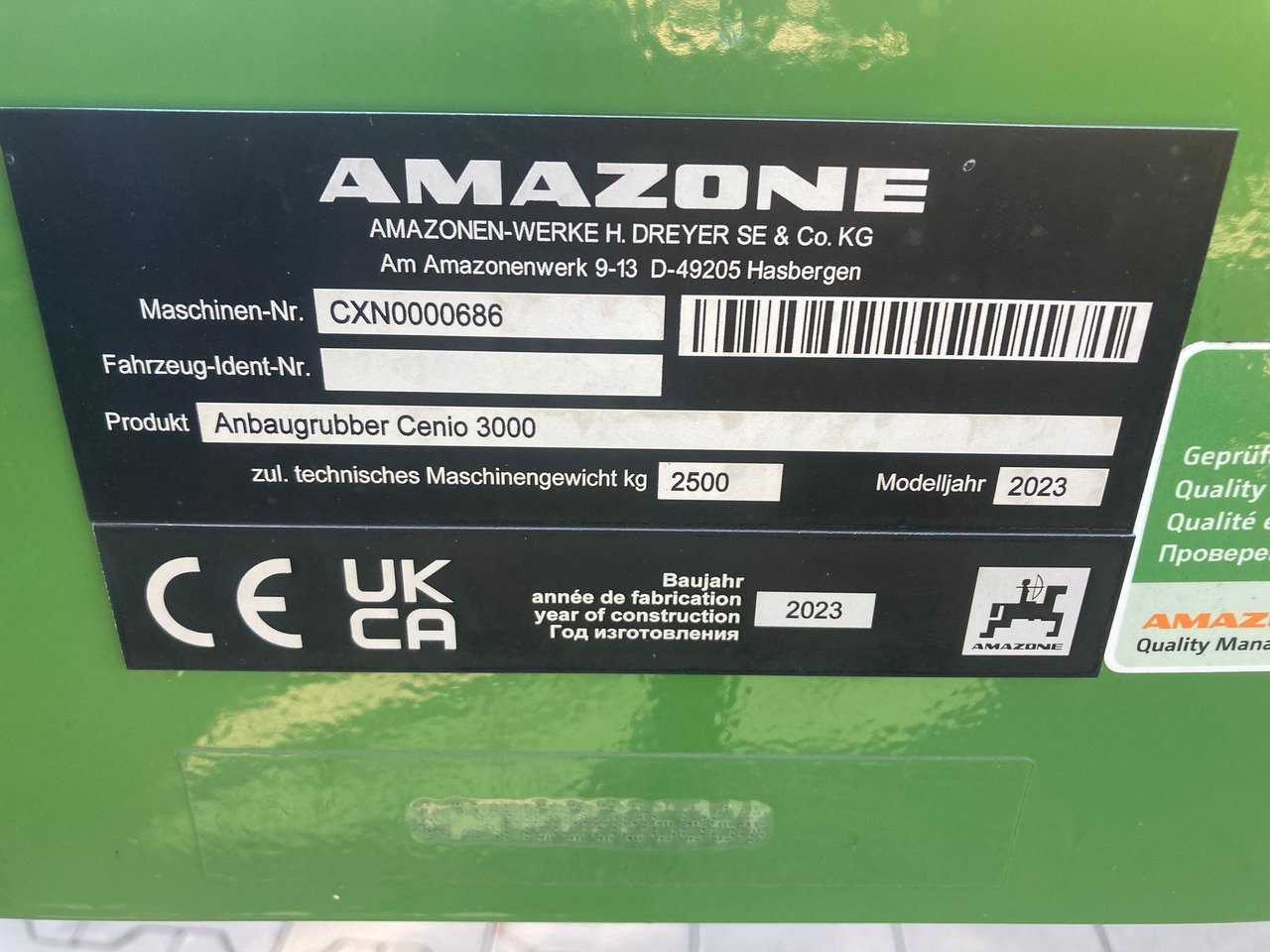 Amazone Cenio 3000 Special - Grubber: das Bild 2 Amazone Cenio 3000 Special - Grubber: das Bild 2