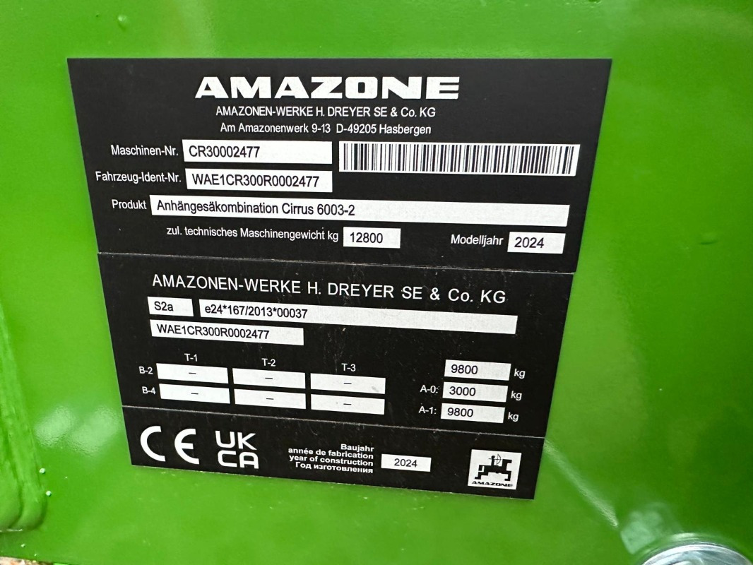Amazone Cirrus 6003-2 - Sämaschine: das Bild 2 Amazone Cirrus 6003-2 - Sämaschine: das Bild 2