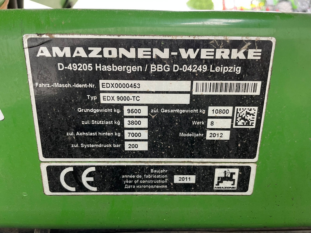 Amazone EDX 9000-TC - Sämaschine: das Bild 2 Amazone EDX 9000-TC - Sämaschine: das Bild 2