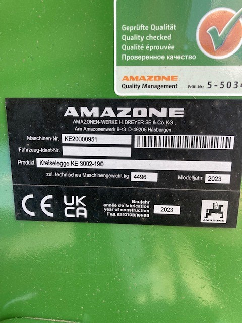 Amazone KE 3002-190 Anbaukreiselegge - Technik für Bodenbearbeitung: das Bild 2 Amazone KE 3002-190 Anbaukreiselegge - Technik für Bodenbearbeitung: das Bild 2