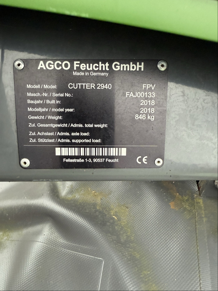 Fendt Frontmähwerk Cutter 2940 FPV - Mähwerk: das Bild 2 Fendt Frontmähwerk Cutter 2940 FPV - Mähwerk: das Bild 2