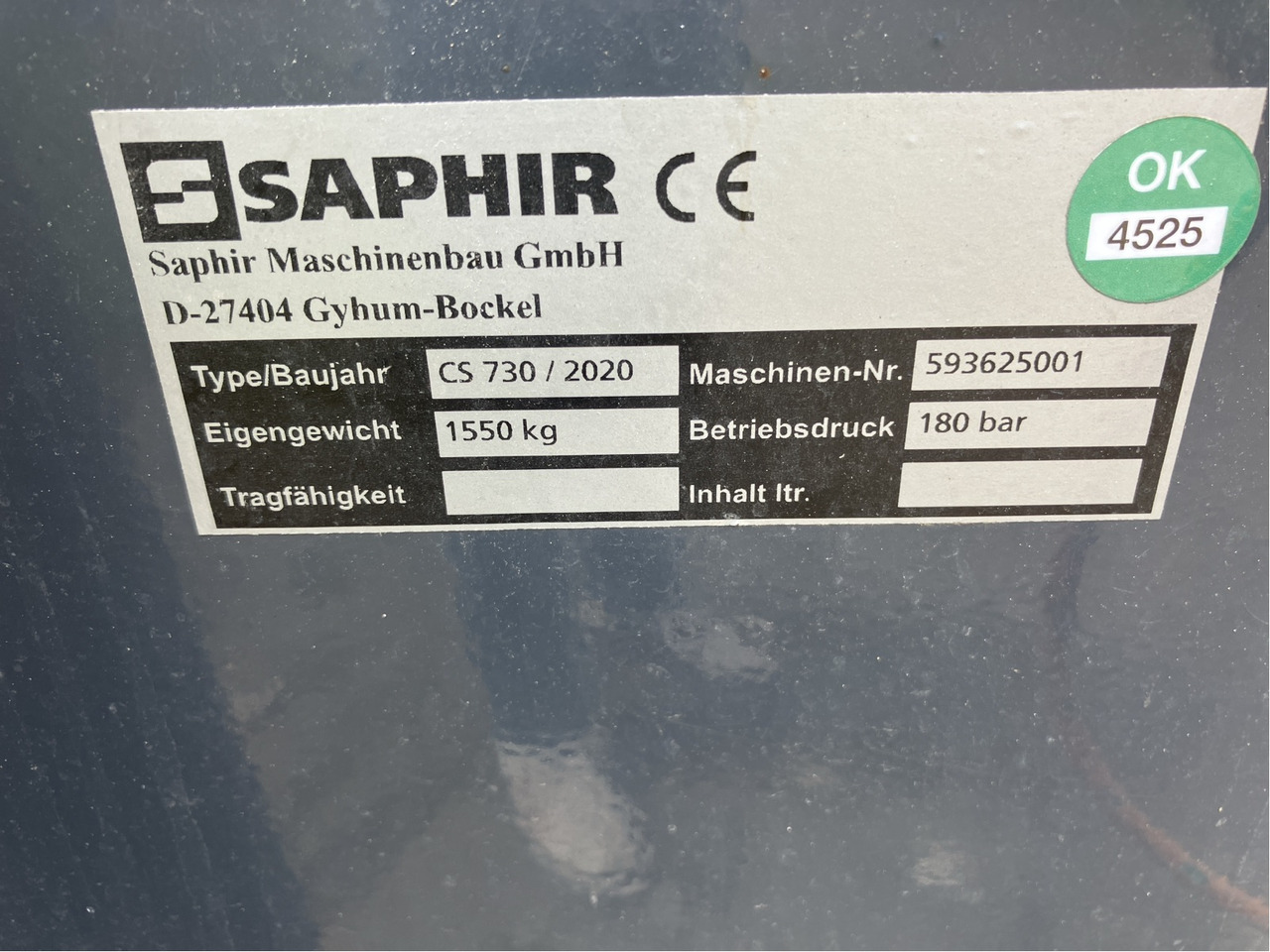 Saphir Strohstriegel CleanStar 730 - Technik für Bodenbearbeitung: das Bild 3 Saphir Strohstriegel CleanStar 730 - Technik für Bodenbearbeitung: das Bild 3