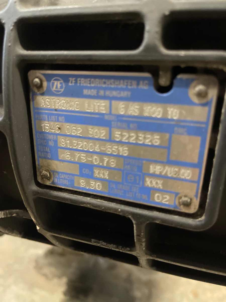 MAN GEARBOX 6AS1000TO // 81.32004-6516 - Getriebe für LKW: das Bild 3 MAN GEARBOX 6AS1000TO // 81.32004-6516 - Getriebe für LKW: das Bild 3