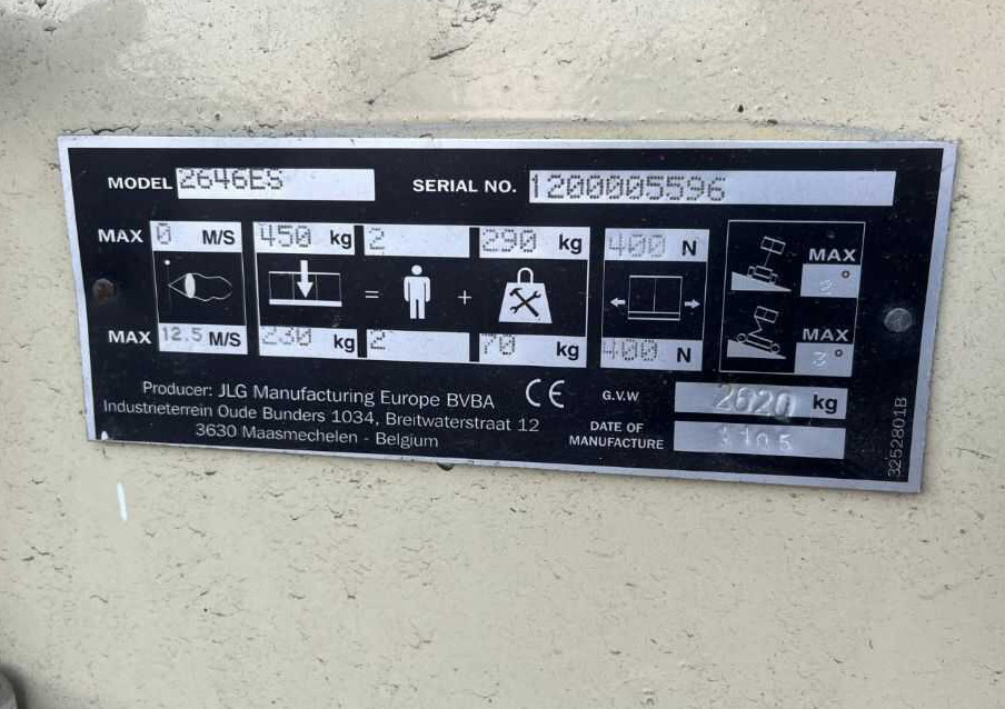 JLG 2646ES - Scherenbühne: das Bild 4 JLG 2646ES - Scherenbühne: das Bild 4