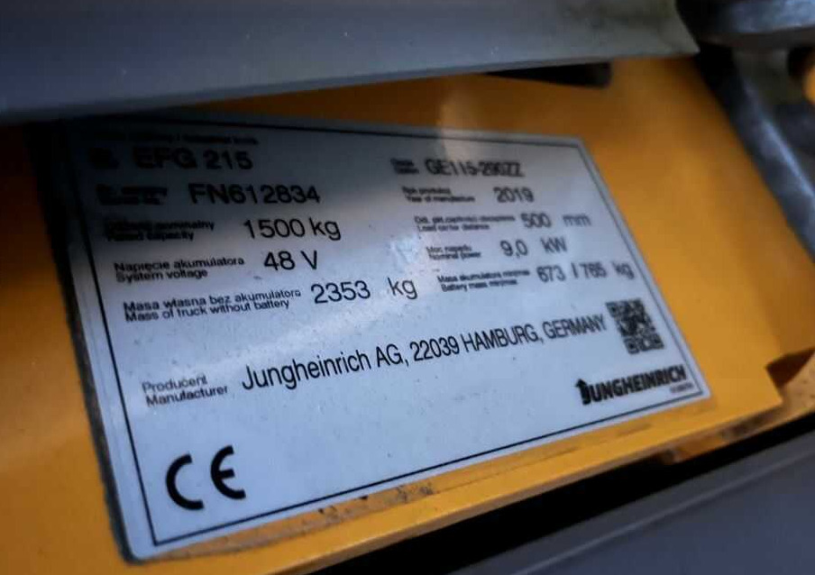 Jungheinrich EFG215 - Elektrostapler: das Bild 4 Jungheinrich EFG215 - Elektrostapler: das Bild 4