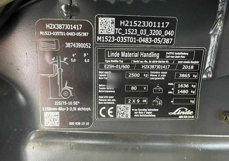 Linde E25H-01/600 - Elektrostapler: das Bild 4 Linde E25H-01/600 - Elektrostapler: das Bild 4
