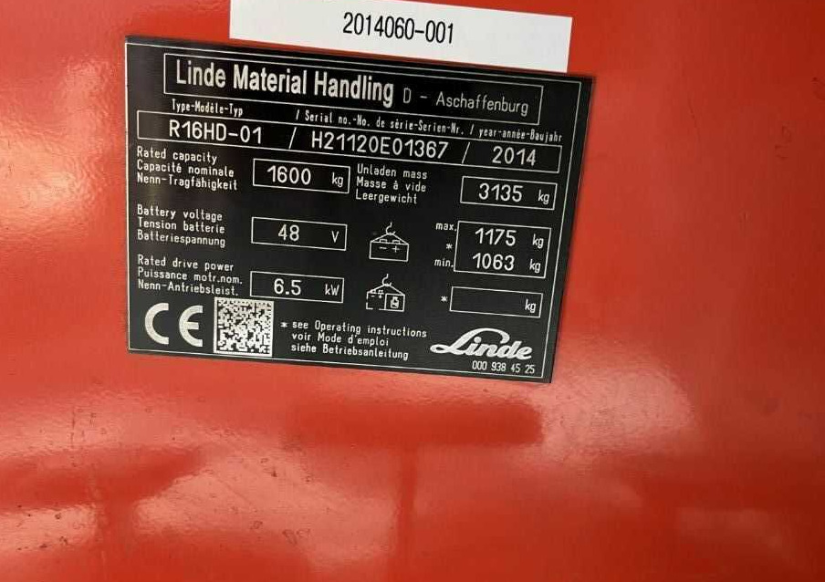 Linde R16HD-01 - Schubmaststapler: das Bild 4 Linde R16HD-01 - Schubmaststapler: das Bild 4