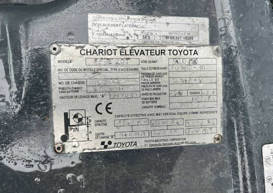 Toyota 8FBE20T - Elektrostapler: das Bild 4 Toyota 8FBE20T - Elektrostapler: das Bild 4