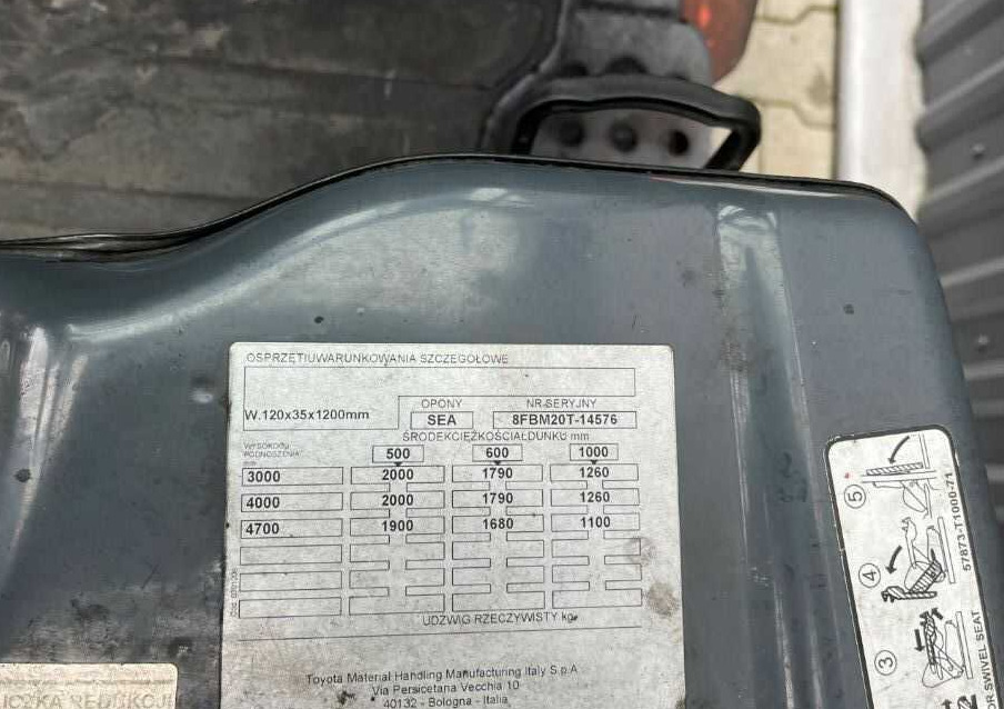 Toyota 8FBM20T - Elektrostapler: das Bild 5 Toyota 8FBM20T - Elektrostapler: das Bild 5