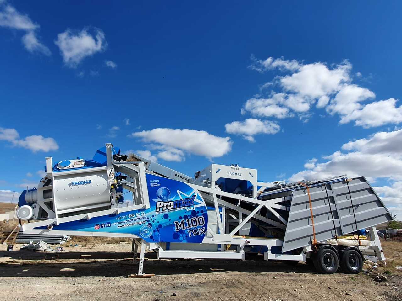 PROMAX MOBILE CONCRETE BATCHING PLANT M100-TWN (100m3/h) - Betonmischanlage: das Bild 3 PROMAX MOBILE CONCRETE BATCHING PLANT M100-TWN (100m3/h) - Betonmischanlage: das Bild 3