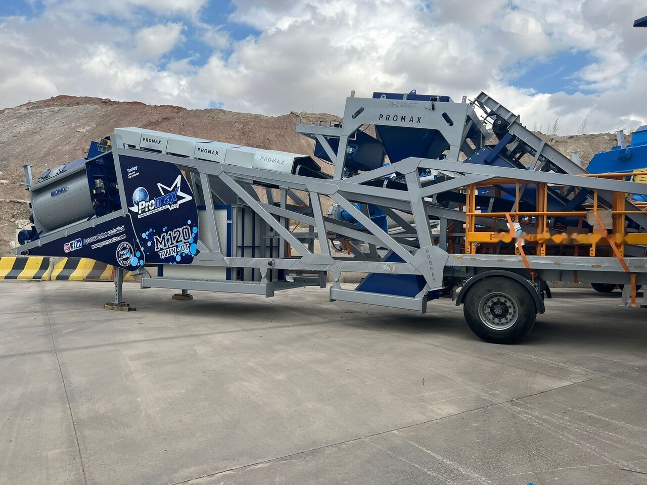 Promax Mobile Concrete Batching Plant PROMAX M120-TWN DT (120m³/h) - Betonmischanlage: das Bild 4 Promax Mobile Concrete Batching Plant PROMAX M120-TWN DT (120m³/h) - Betonmischanlage: das Bild 4