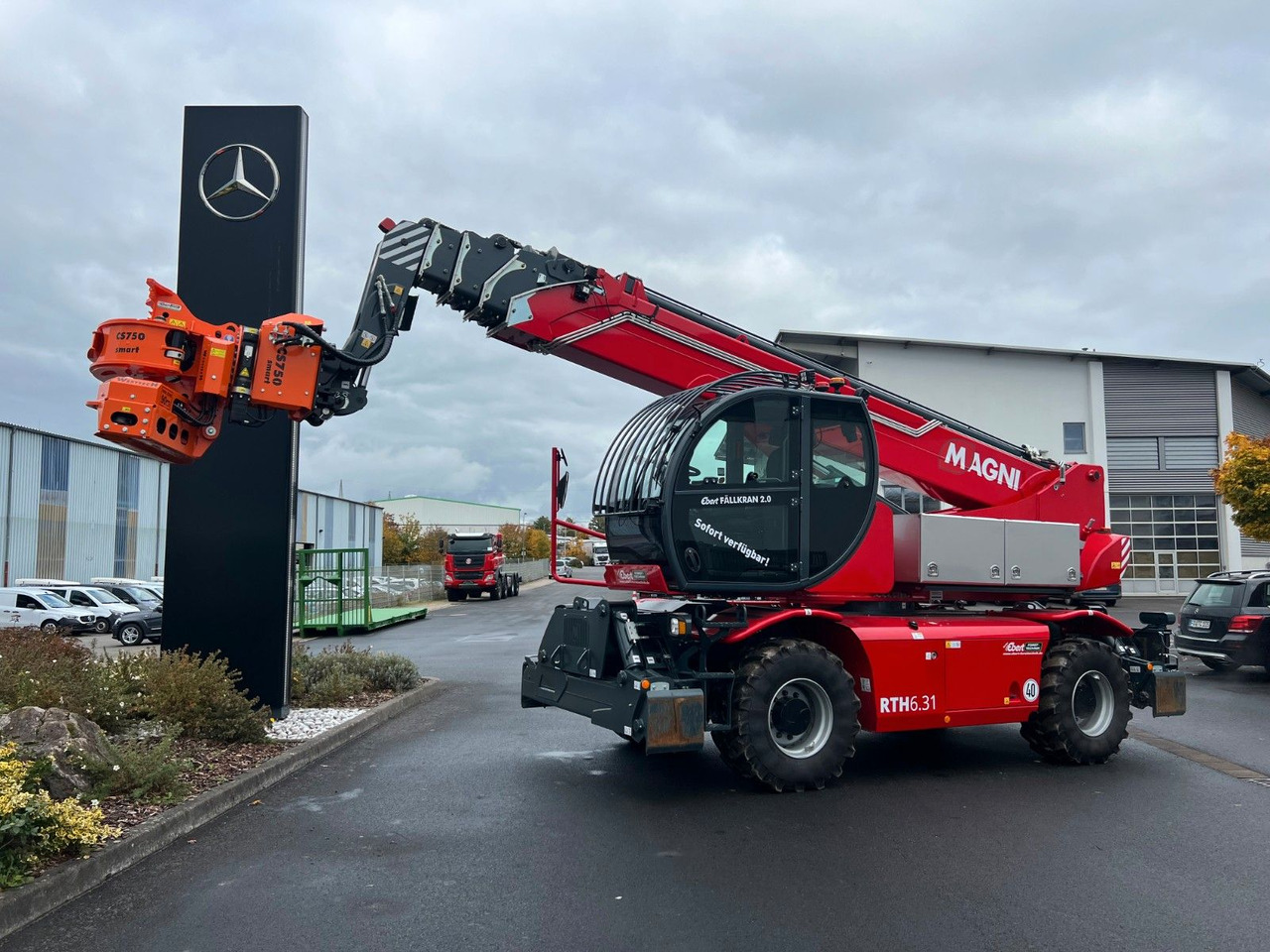 Magni RTH 6.31 SH / Fällkran 2 / Westtech CS750 - Teleskoplader: das Bild 1 Magni RTH 6.31 SH / Fällkran 2 / Westtech CS750 - Teleskoplader: das Bild 1