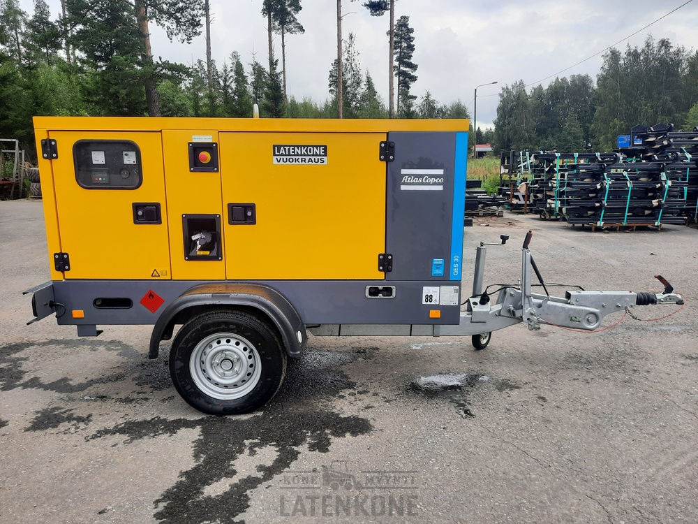 Atlas Copco QES 30 50 Hz Generaattori vetovarustuksella ID 4349 - Stromgenerator: das Bild 1 Atlas Copco QES 30 50 Hz Generaattori vetovarustuksella ID 4349 - Stromgenerator: das Bild 1