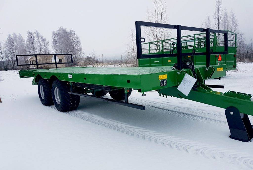 Dinapolis hydraulic bale trailer 14t, RPT-8000 - Landwirtschaftlicher Plattformanhänger: das Bild 1 Dinapolis hydraulic bale trailer 14t, RPT-8000 - Landwirtschaftlicher Plattformanhänger: das Bild 1