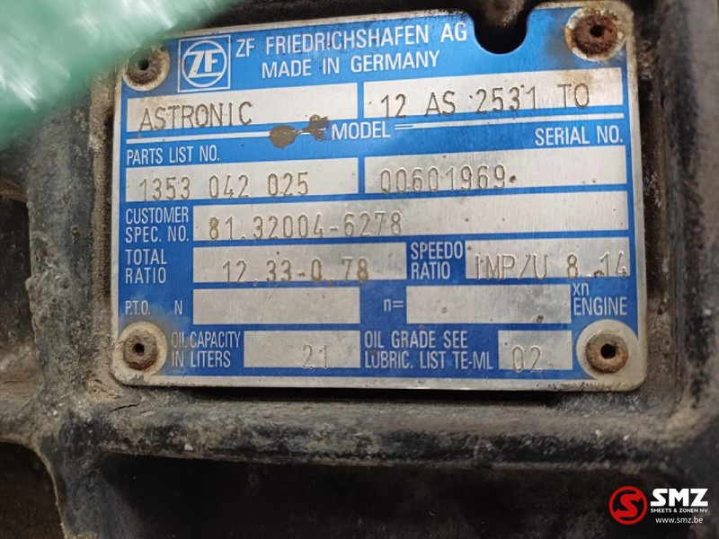 MAN Occ versnellingsbak + intarder 12AS2531TO MAN - Getriebe für LKW: das Bild 5 MAN Occ versnellingsbak + intarder 12AS2531TO MAN - Getriebe für LKW: das Bild 5