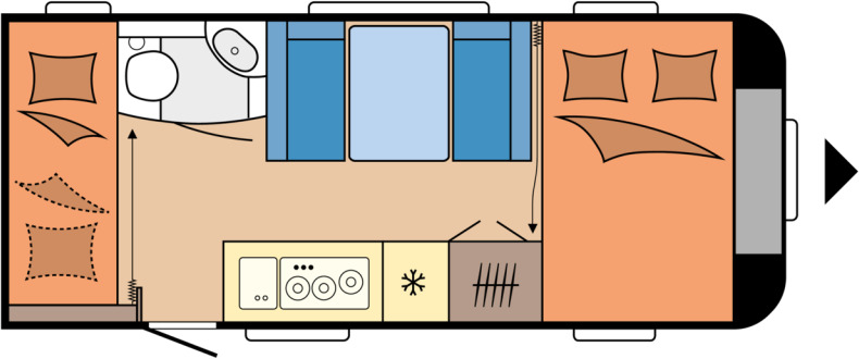 DE LUXE 490 KMF - Wohnwagen: das Bild 1 DE LUXE 490 KMF - Wohnwagen: das Bild 1