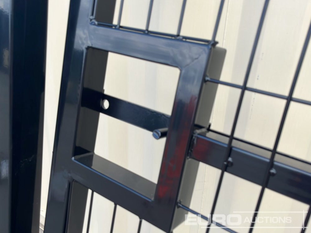1.2m x 2.4m Pedestrian Gate, Heavy Duty Galvanized Powder Coated, 80mm x 80mm x 3m Post (2 of), Assembly Kit (Black) - Baugeräte: das Bild 5 1.2m x 2.4m Pedestrian Gate, Heavy Duty Galvanized Powder Coated, 80mm x 80mm x 3m Post (2 of), Assembly Kit (Black) - Baugeräte: das Bild 5