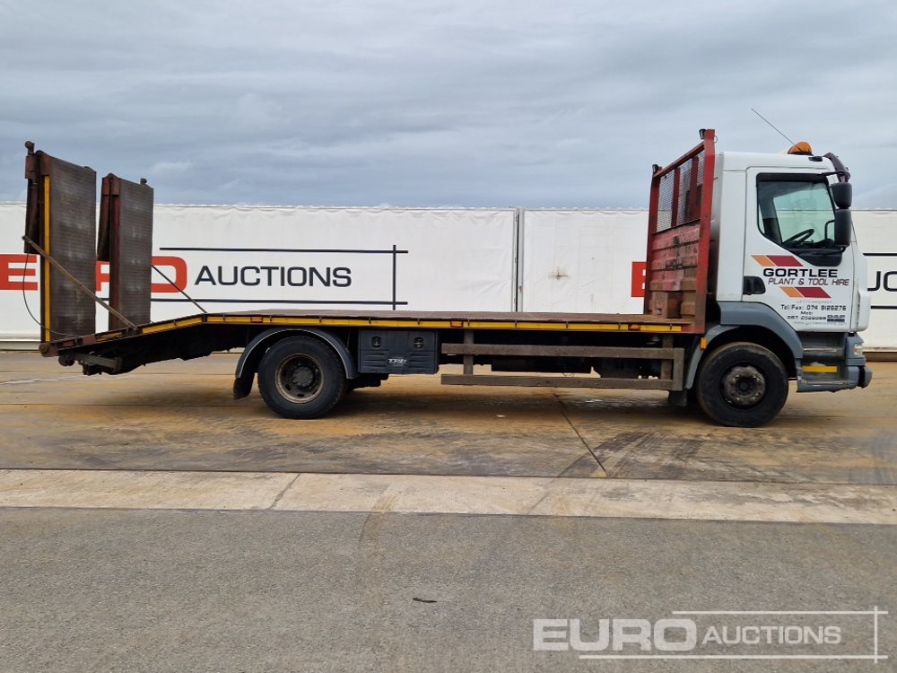Pritsche LKW Für die Beförderung von schwere Technik 2008 DAF LF55-220: das Bild 6