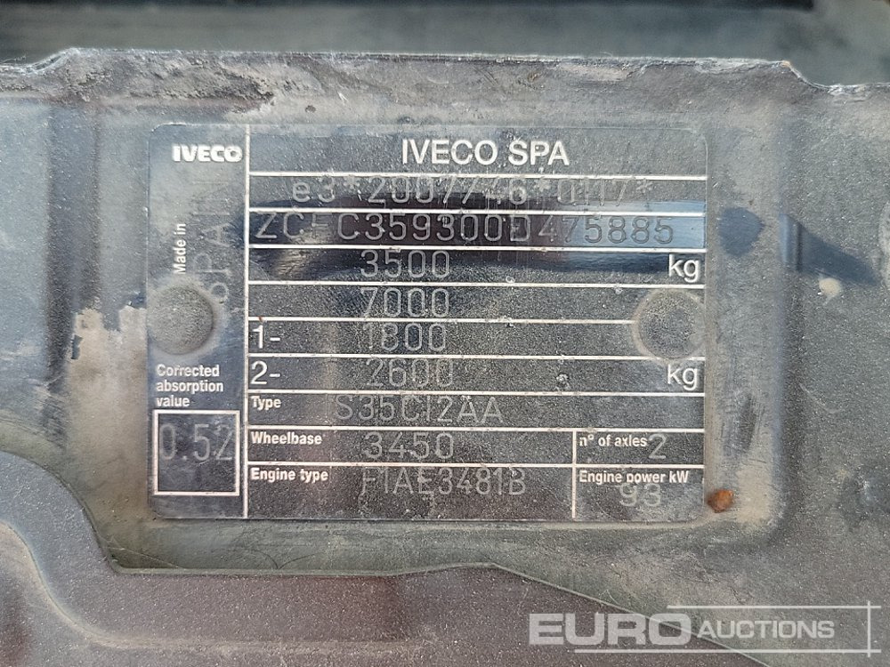 Kipper Transporter 2012 Iveco 35C13: das Bild 43
