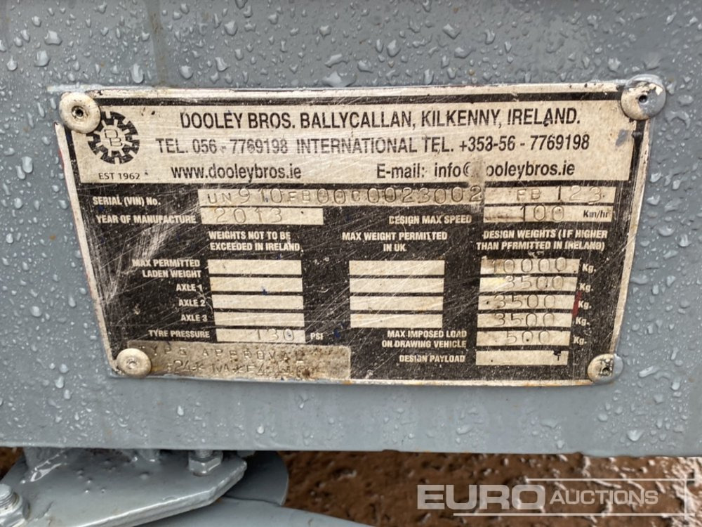 Pritschenanhänger/ Plattformanhänger 2013 Dooley 10 Ton Tri-Axle Drop Side Drag Trailer: das Bild 18 Pritschenanhänger/ Plattformanhänger 2013 Dooley 10 Ton Tri-Axle Drop Side Drag Trailer: das Bild 18