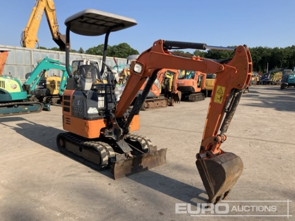 2016 Hitachi ZX17U-5A Rubber Tracks, Blade, Offset, Bucket, Canopy - Minibagger: das Bild 2 2016 Hitachi ZX17U-5A Rubber Tracks, Blade, Offset, Bucket, Canopy - Minibagger: das Bild 2
