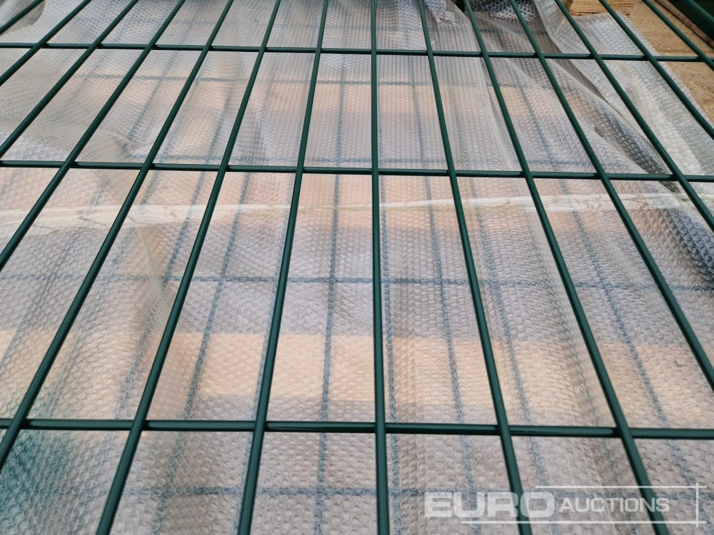 Baugeräte 3m x 2.3m Heavy Duty Galvanized Powder Coated Gate (2 of), 100mm x 100mm Post (2 of), Assembly Kit (Green): das Bild 10