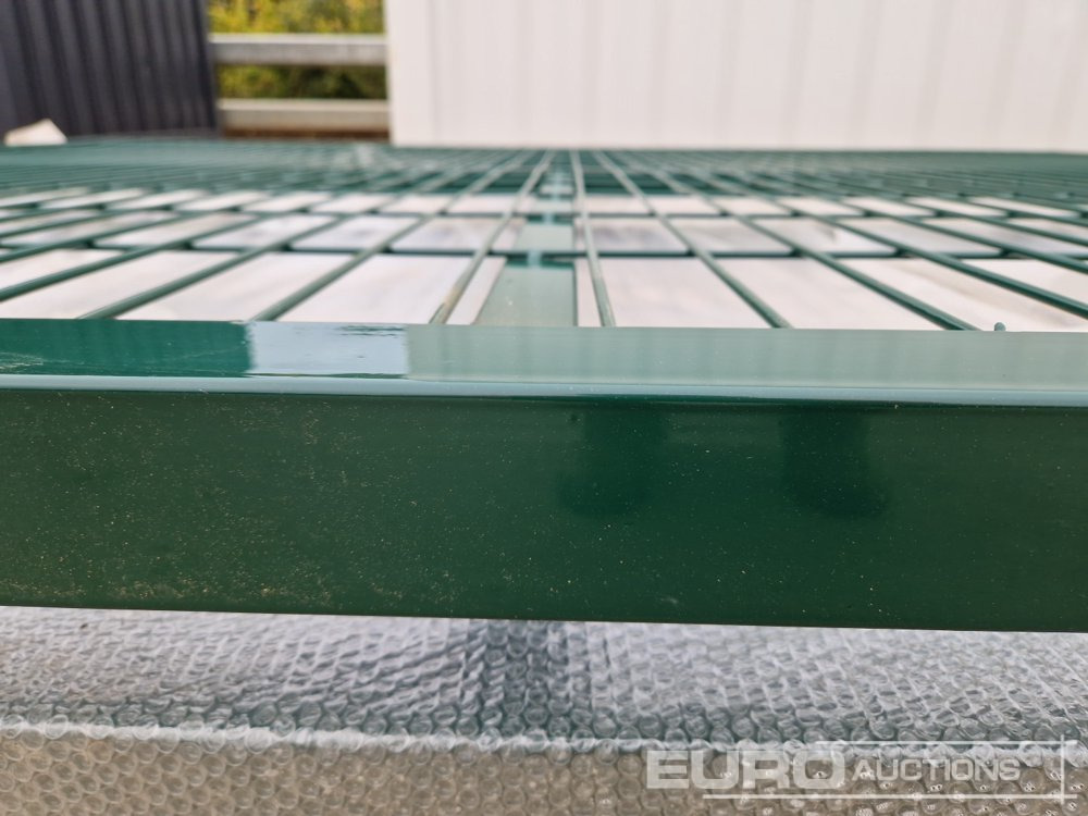 Baugeräte 3m x 2.3m Heavy Duty Galvanized Powder Coated Gate (2 of), 100mm x 100mm Post (2 of), Assembly Kit (Green): das Bild 11