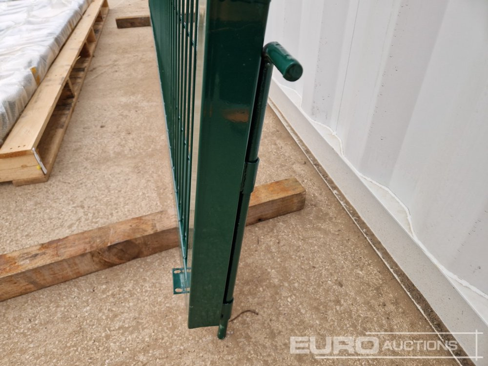 Baugeräte 3m x 2.3m Heavy Duty Galvanized Powder Coated Gate (2 of), 100mm x 100mm Post (2 of), Assembly Kit (Green): das Bild 15