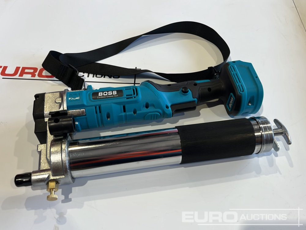 Baugeräte Boss 21 Volt Lithium Battery Cordless Grease Gun, 2 Batteries, Charger, Case, Shoulder Strap, Extension Pieces and Fittings: das Bild 9