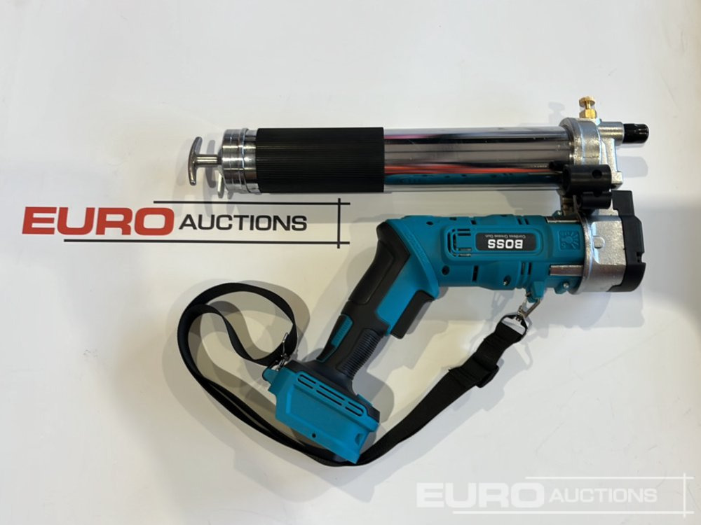 Baugeräte Boss 21 Volt Lithium Battery Cordless Grease Gun, 2 Batteries, Charger, Case, Shoulder Strap, Extension Pieces and Fittings: das Bild 11