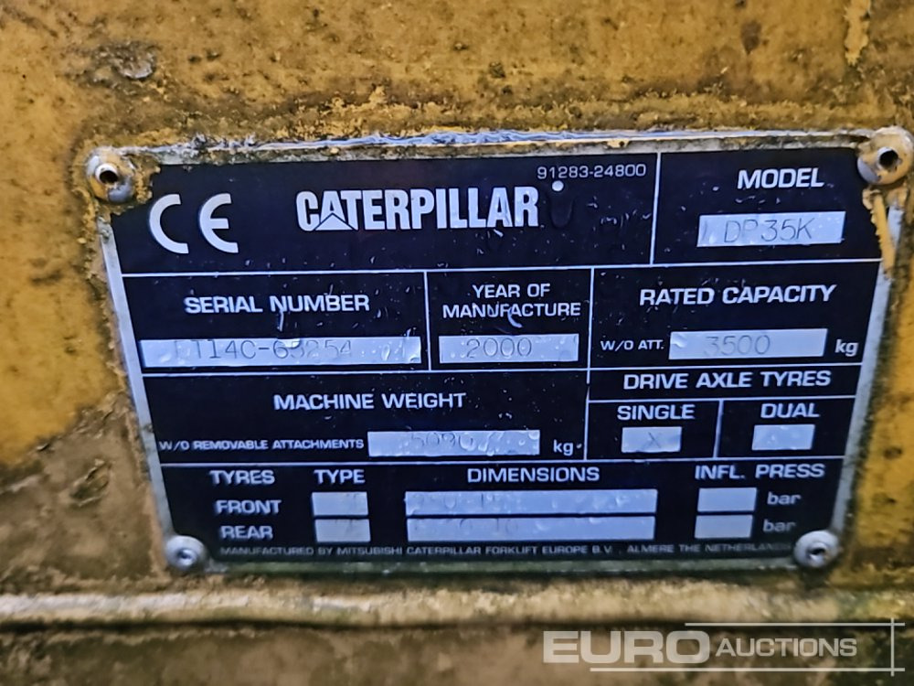 Dieselstapler CAT DP35K: das Bild 34 Dieselstapler CAT DP35K: das Bild 34