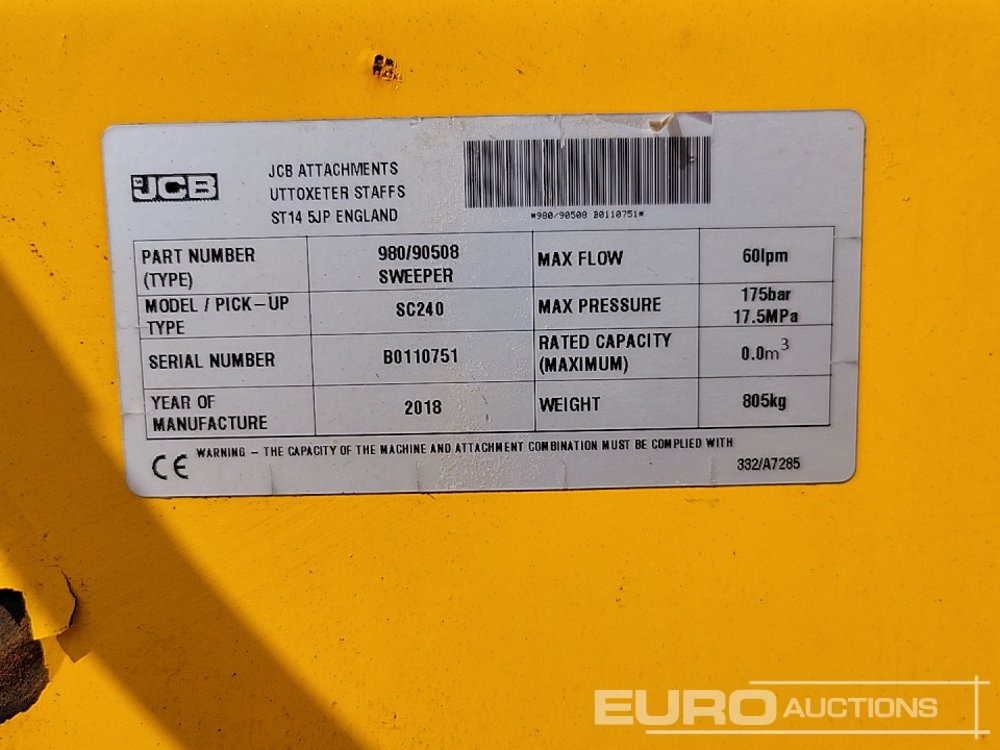 Flurförderzeug 2018 JCB SC240: das Bild 24