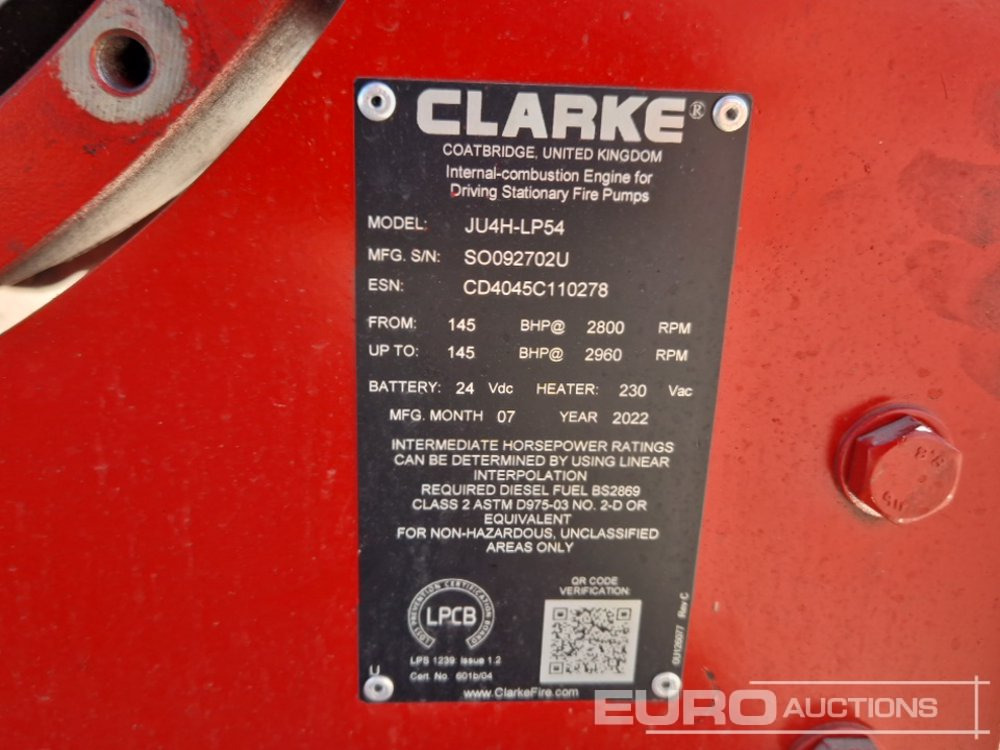 Motor John Deere 4 Cylinder Diesel Engine to suit Clarke Fire Equipment: das Bild 33