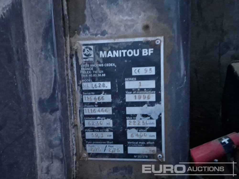 Teleskoplader Manitou MLT628: das Bild 47