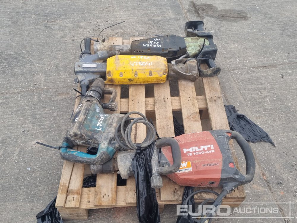 Pneumatic Hand Held Breaker (2 of), 110Volt Makita AVT Hammer Drill, 110Volt Hilti TE1000 AVR Hand Held Breaker - Asphalttechnik: das Bild 4 Pneumatic Hand Held Breaker (2 of), 110Volt Makita AVT Hammer Drill, 110Volt Hilti TE1000 AVR Hand Held Breaker - Asphalttechnik: das Bild 4