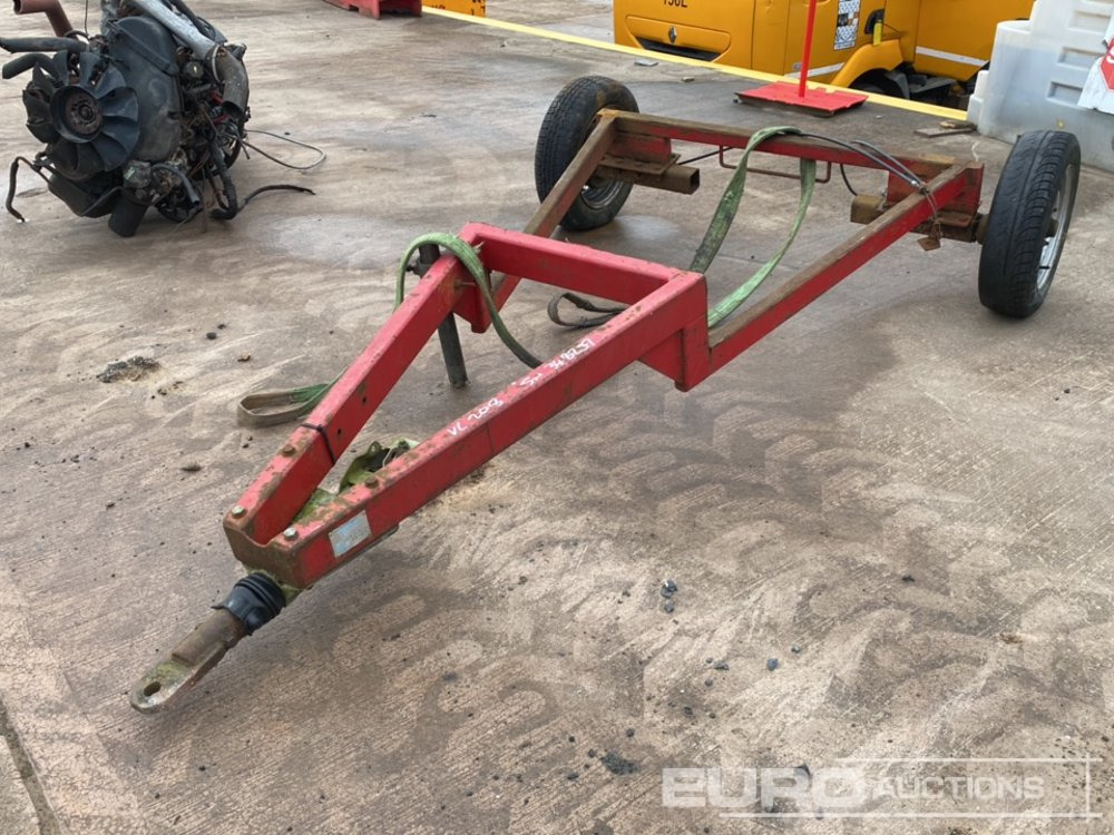 Single Axle Trailer Chassis - Baumaschinenanhänger: das Bild 1 Single Axle Trailer Chassis - Baumaschinenanhänger: das Bild 1