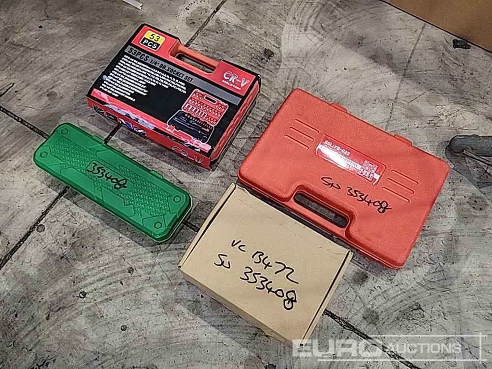 Unused 10Pc Impact Sockets, 53Pc 1/4" Socket Set, Brake Repair Set, 1/2" 18 Volt Impact Gun (Body Only) (4 of) - Werkstattgerät: das Bild 2 Unused 10Pc Impact Sockets, 53Pc 1/4" Socket Set, Brake Repair Set, 1/2" 18 Volt Impact Gun (Body Only) (4 of) - Werkstattgerät: das Bild 2