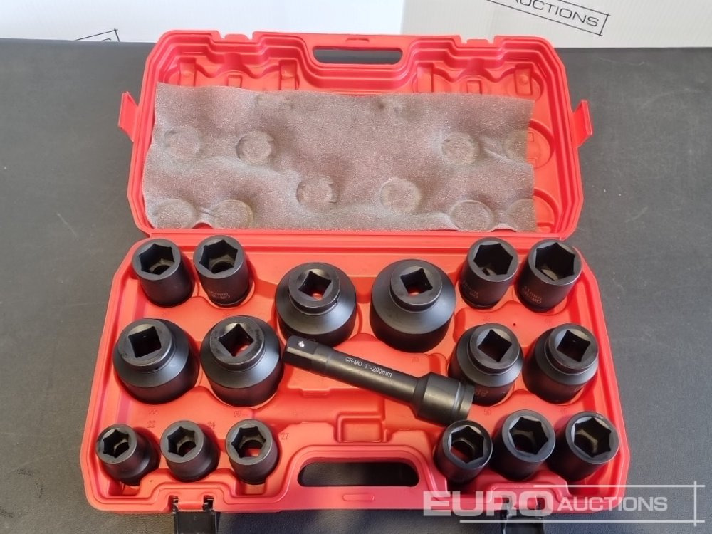 Unused 2025 Boss 1" 17pc Pneumatic Socket Set, 8" Extension Rod - Werkstattgerät: das Bild 4 Unused 2025 Boss 1" 17pc Pneumatic Socket Set, 8" Extension Rod - Werkstattgerät: das Bild 4