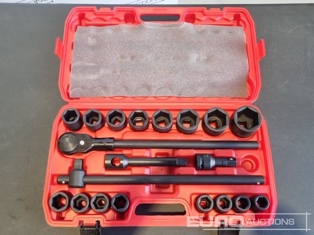 Unused 2025 Boss 3/4" 21pc Heavy Duty Pneumatic Socket Set, 4" Connecting Rod, 8" Connecting Rod, Quick Ratchet Wrench, 20" Sliding Rod - Werkstattgerät: das Bild 4 Unused 2025 Boss 3/4" 21pc Heavy Duty Pneumatic Socket Set, 4" Connecting Rod, 8" Connecting Rod, Quick Ratchet Wrench, 20" Sliding Rod - Werkstattgerät: das Bild 4