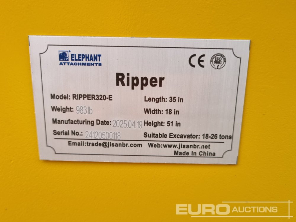 NEU: Schaufel Unused 2025 Elephant  RIPPER320-E: das Bild 14