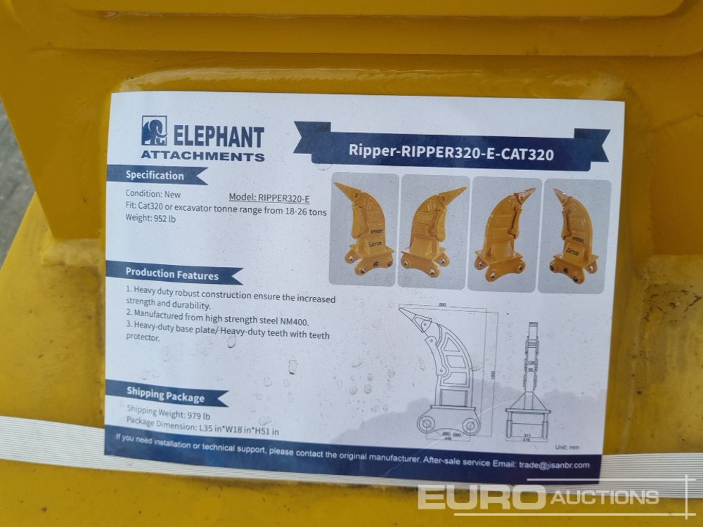 NEU: Schaufel Unused 2025 Elephant  RIPPER320-E: das Bild 13