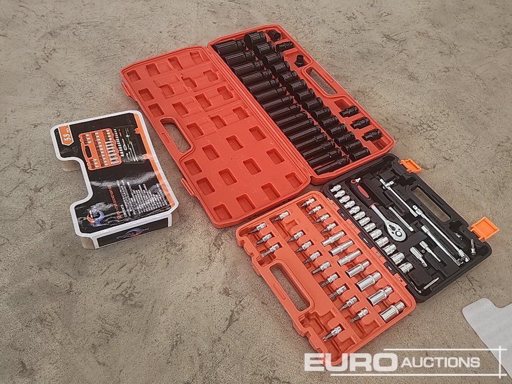 Unused 35pc 1/2 Inch Long Reach Socket Set, 53pc Socket And Bit Set - Werkstattgerät: das Bild 4 Unused 35pc 1/2 Inch Long Reach Socket Set, 53pc Socket And Bit Set - Werkstattgerät: das Bild 4