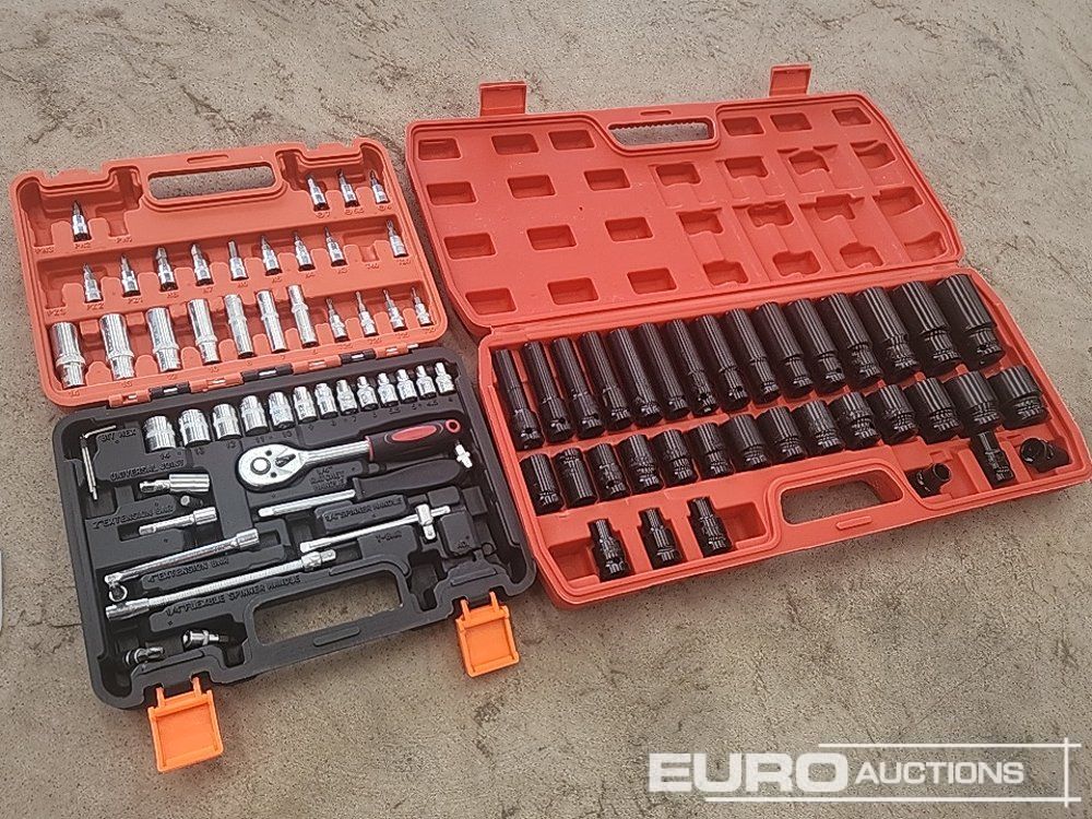 Unused 35pc 1/2 Inch Long Reach Socket Set, 53pc Socket And Bit Set - Werkstattgerät: das Bild 1 Unused 35pc 1/2 Inch Long Reach Socket Set, 53pc Socket And Bit Set - Werkstattgerät: das Bild 1