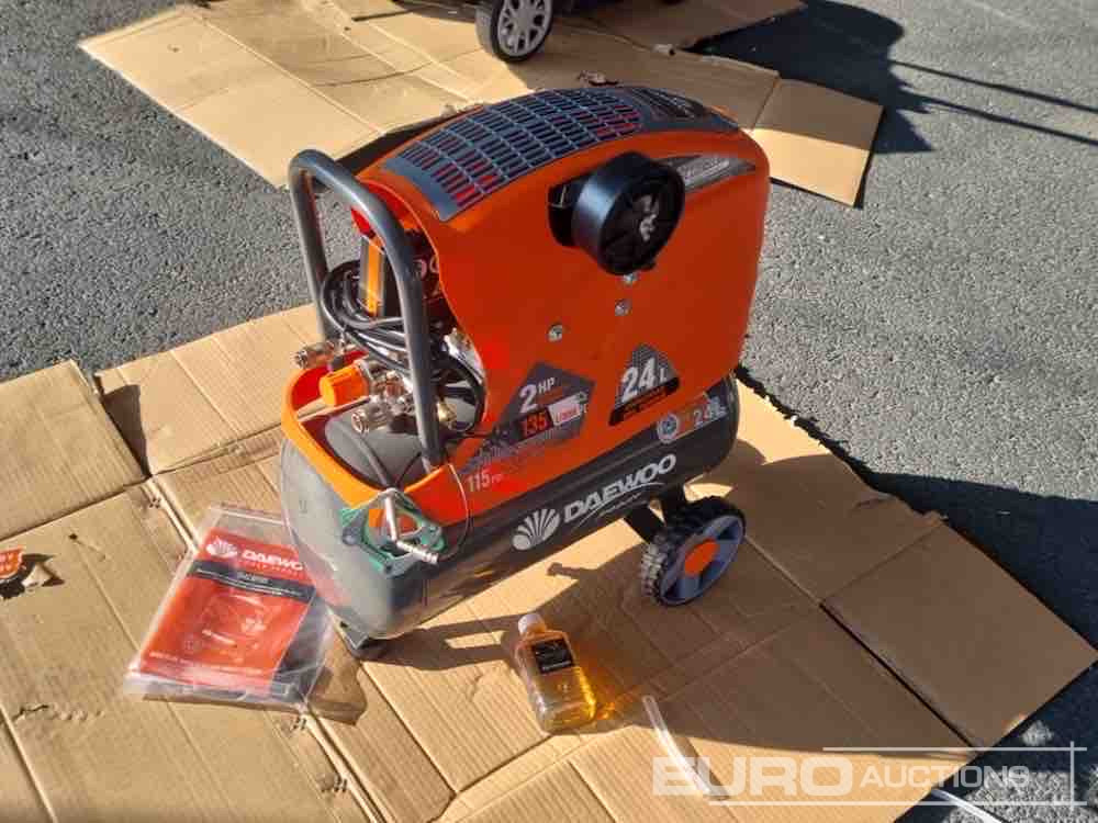 Unused Daewoo DAAC24DN 24 Litre 230 Volt Compressor (2 of) - Luftkompressor: das Bild 3 Unused Daewoo DAAC24DN 24 Litre 230 Volt Compressor (2 of) - Luftkompressor: das Bild 3