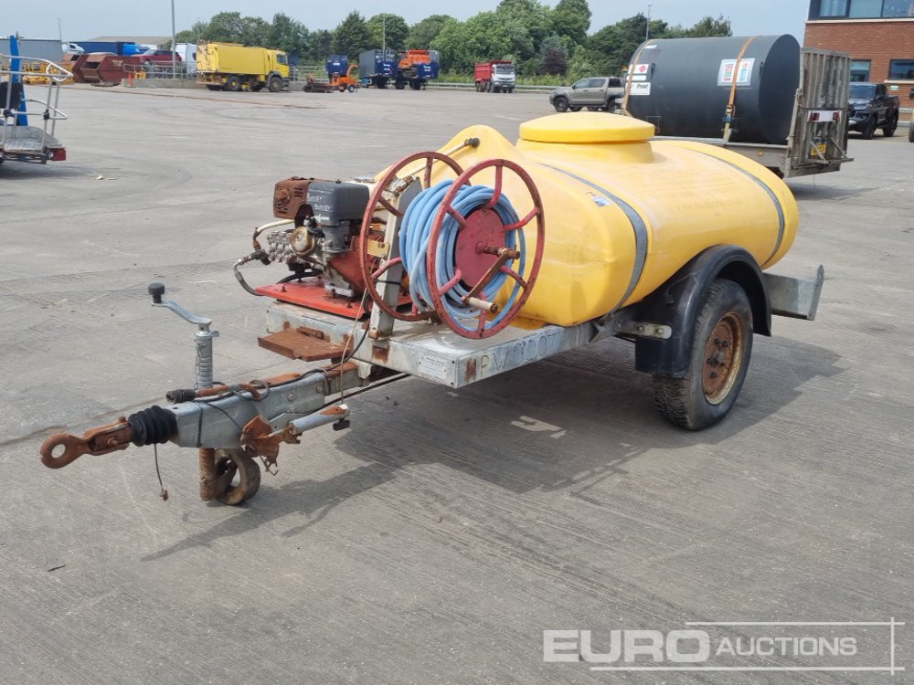 Western Trailers Single Axle Plastic Water Bowser, Honda Pressure Washer - Hochdruckreiniger: das Bild 1 Western Trailers Single Axle Plastic Water Bowser, Honda Pressure Washer - Hochdruckreiniger: das Bild 1