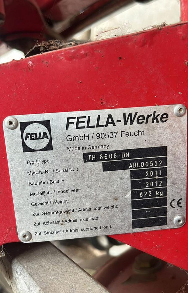 Voltafieno usato Fella TH6606 - Heuwender/ Wenderechen: das Bild 2 Voltafieno usato Fella TH6606 - Heuwender/ Wenderechen: das Bild 2