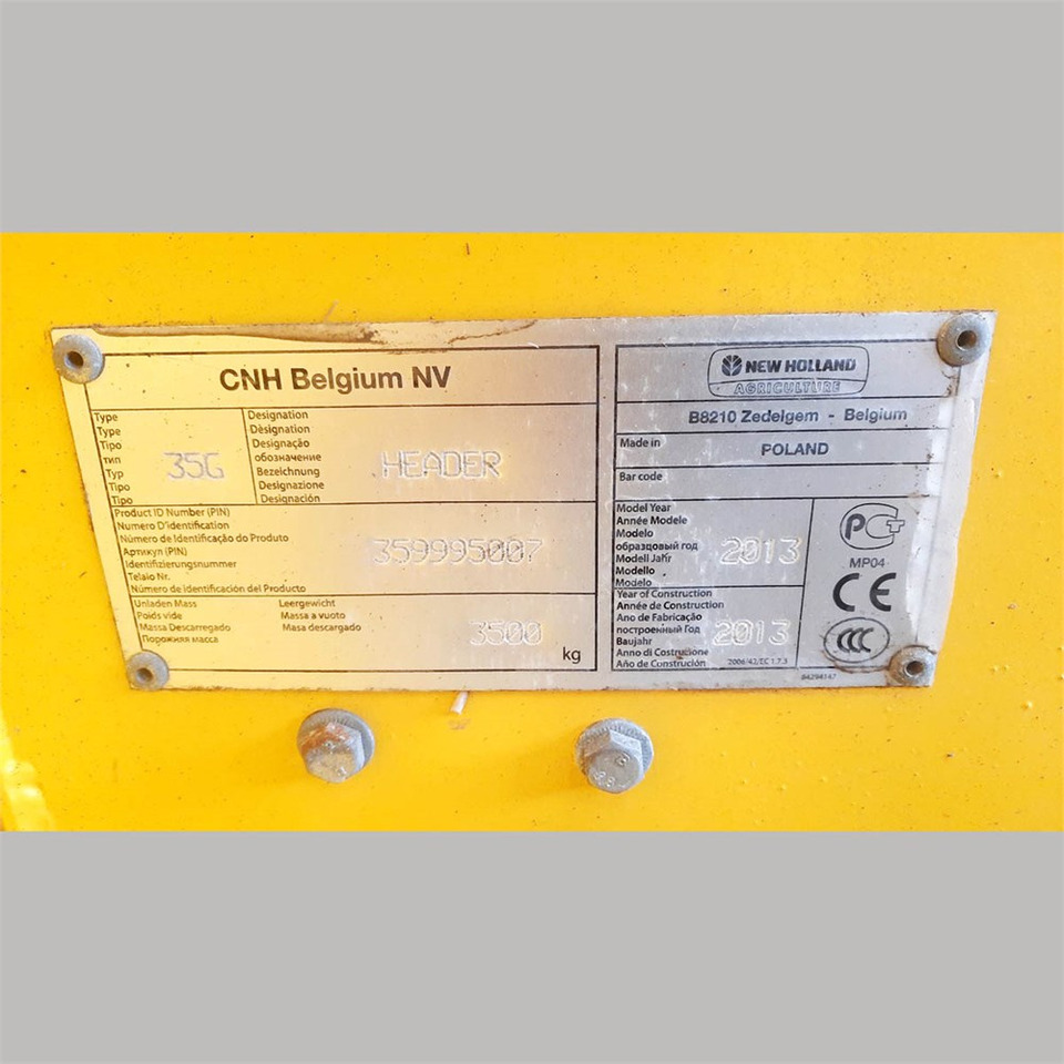 New Holland 35G - Erntemaschine: das Bild 4 New Holland 35G - Erntemaschine: das Bild 4